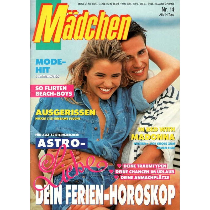 Mädchen Nr.14 / 19 Juni 1991 - Modehit