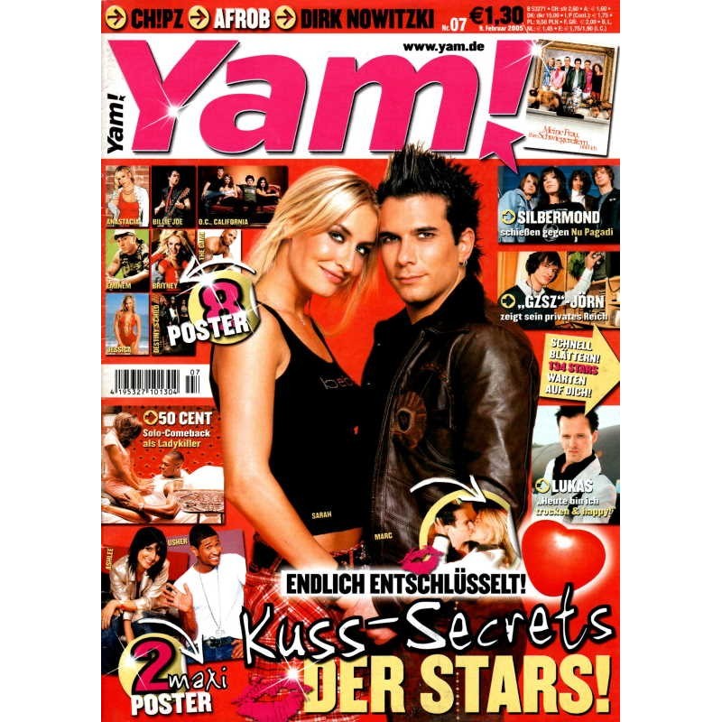 Yam! Nr.7 / 9 Februar 2005 - Sarah Connor & Marc Terenzi
