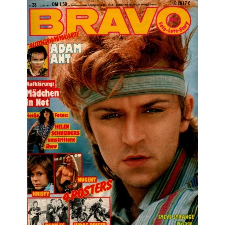 BRAVO Nr.28 / 2 Juli 1981 - Steve Strange Visage