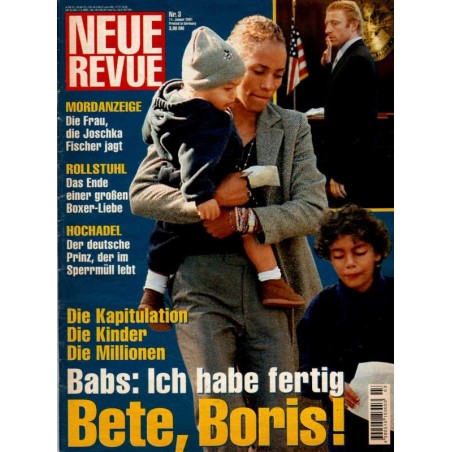 Neue Revue Nr.3 / 11 Januar 2001 - Babs: Ich habe fertig