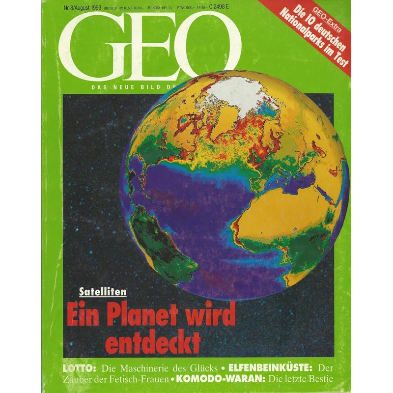 Geo Nr. 8 / August 1993 - Ein Planet wird entdeckt