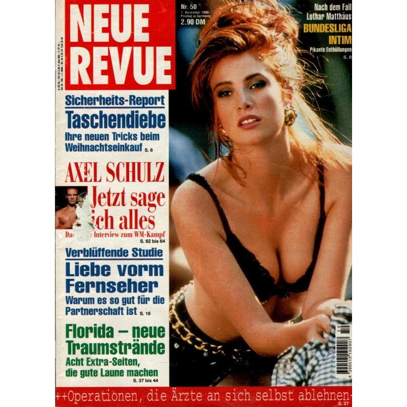 Neue Revue Nr.50 / 7 Dezember 1995 - Angie Everhart
