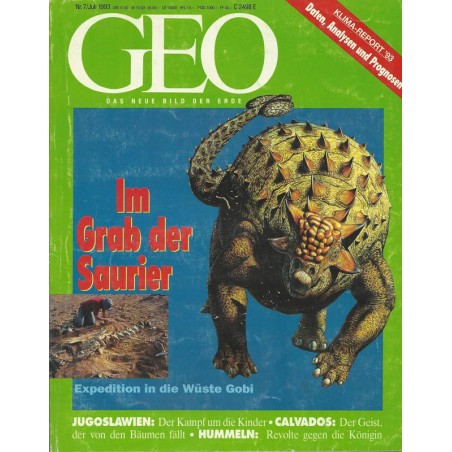 Geo Nr. 7 / Juli 1993 - Im Grab der Saurier