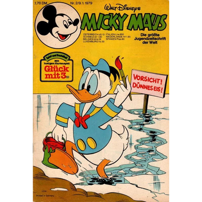 Micky Maus Nr. 2 / 9 Januar 1979 - Vorsicht dünnes Eis!