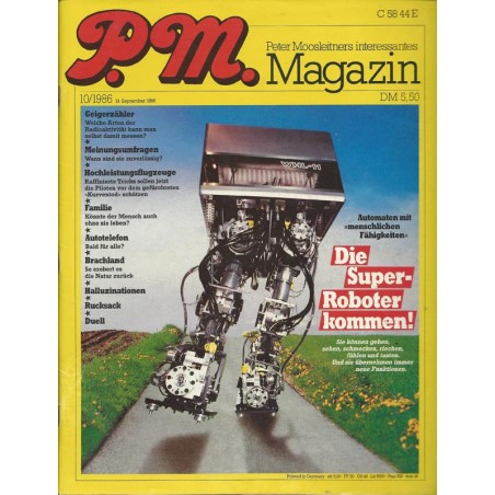 P.M. Ausgabe Oktober 10/1986 - Die Super-Roboter kommen!