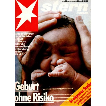 stern Heft Nr.20 / 11 Mai 1983 - Geburt ohne Risiko