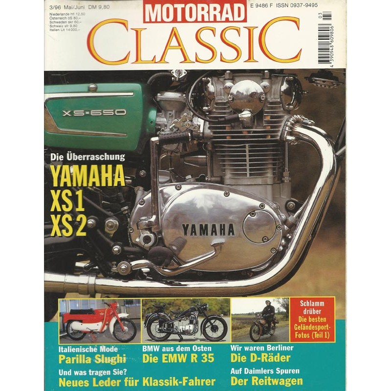 Motorrad Classic 3/96 - Mai/Juni 1996 - Yamaha XS 1 / XS 2