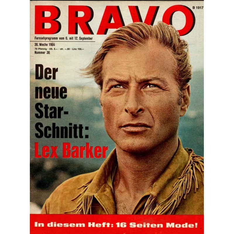 BRAVO Nr.36 / 1 September 1964 - Lex Barker