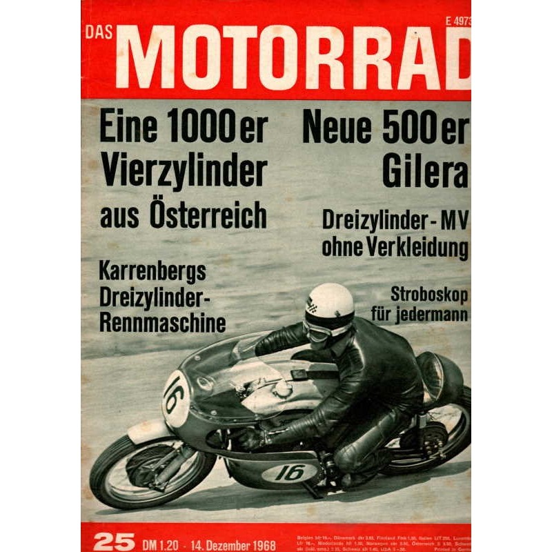 Das Motorrad Nr.25 / 14 Dezember 1968 - Walter Scheimann