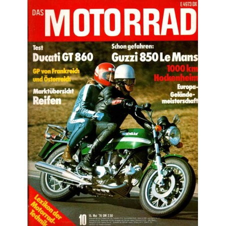 Das Motorrad Nr.10 / 15 Mai 1976 - Ducati GT 860