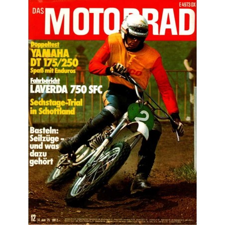 Das Motorrad Nr.12 / 14 Juni 1975 - Hans Maisch im MC-Sport