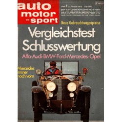 auto motor & sport Heft 1 / 3 Jan 1970 - Mercedes immer noch vorn