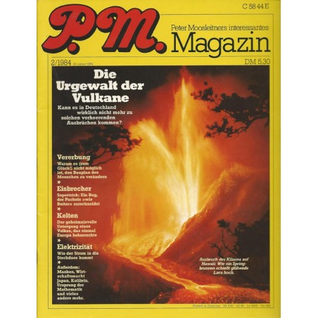 P.M. Ausgabe Februar 2/1984 - Die Urgewalt der Vulkane