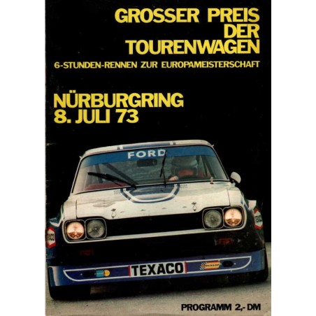 Grosser Preis der Tourenwagen / Nürburgring 8 Juli 1973