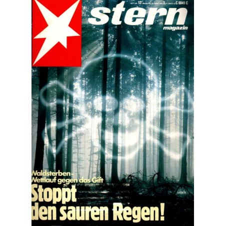 stern Heft Nr.13 / 24 März 1983 - Waldsterben