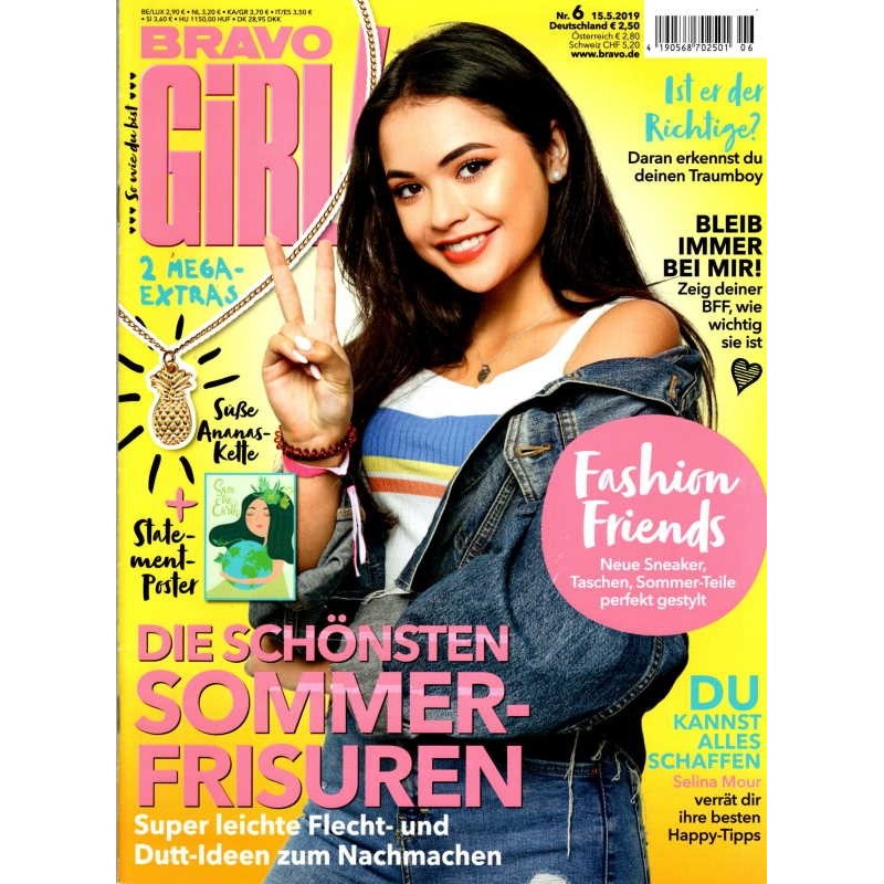 Bravo Girl Nr.6 / 15.5.2019 - Die schönsten Sommer Frisuren