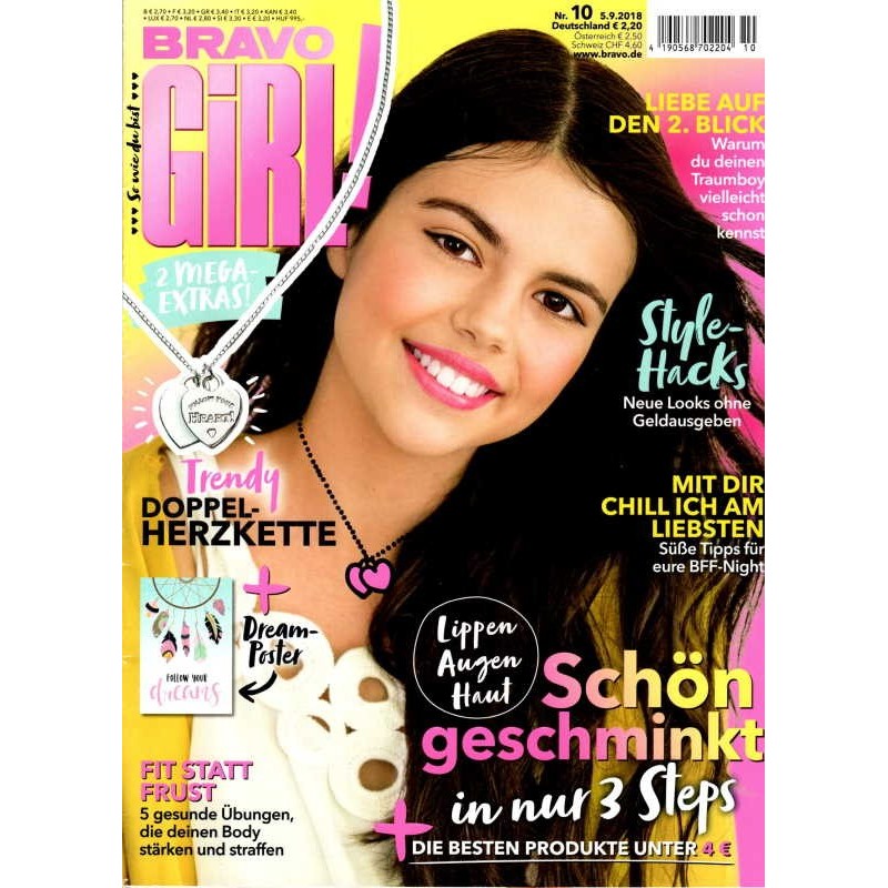 Bravo Girl Nr.10 / 5.9.2018 - Schön geschminkt