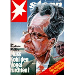 stern Heft Nr.9 / 24 Februar 1983 - Kohl und Vogel