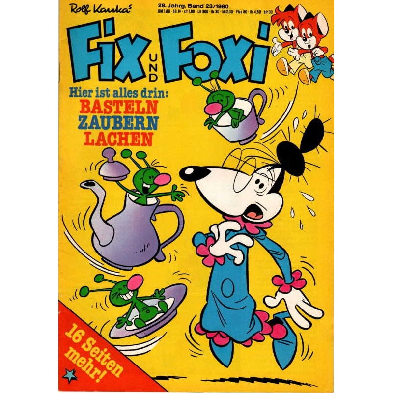 Fix und Foxi 28 Jahrg. Band 23 / 1980 - Basteln, Zaubern, Basteln