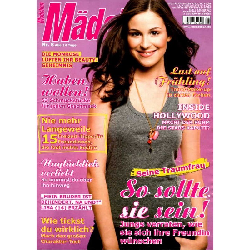 Mädchen Nr.8 / 3 April 2007 - Seine Traumfrau