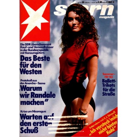 stern Heft Nr.33 / 11 August 1983 - Sommer-Hit