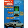 auto motor & sport Heft 19 / 11 September 1971 - BMW 3.0 CS Coupe