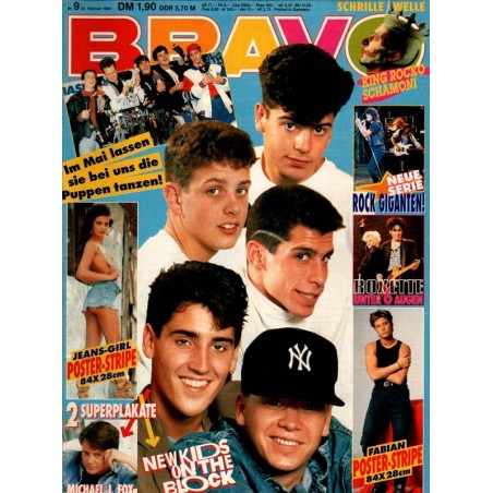 BRAVO Nr.9 / 22 Februar 1990 - New Kids on the Block