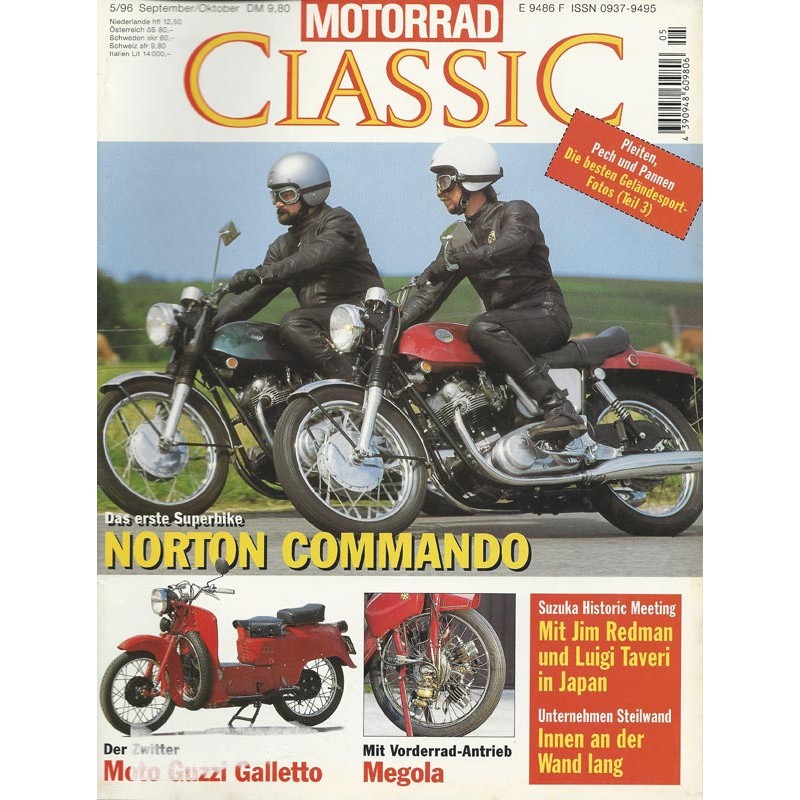 Motorrad Classic 5/96 - September / Oktober 1996 - Das erste Superbike Norton Commando