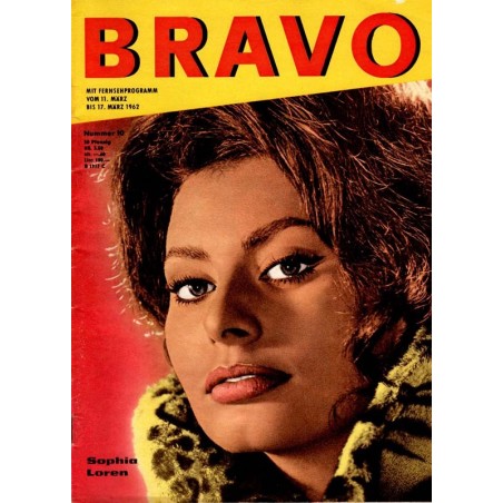 BRAVO Nr.10 / 6 März 1962 - Sophia Loren