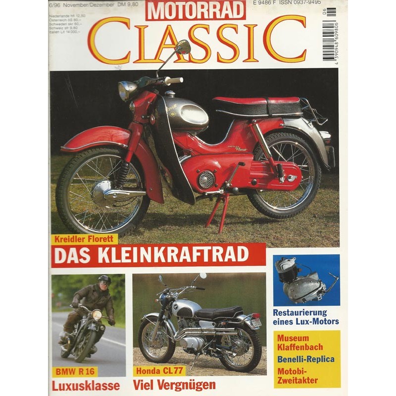 Motorrad Classic 6/96 - Nov/Dez 1996 - Kreidler Florett