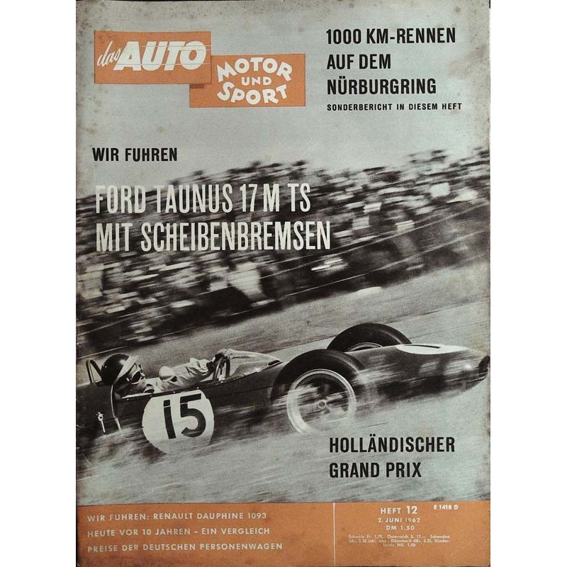 auto motor & sport Heft 12 / 2 Juni 1962 - Grand Prix