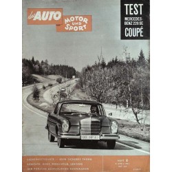 auto motor & sport Heft 8 / 8 April 1961 - Mercedes-Benz 220 SE Coupe