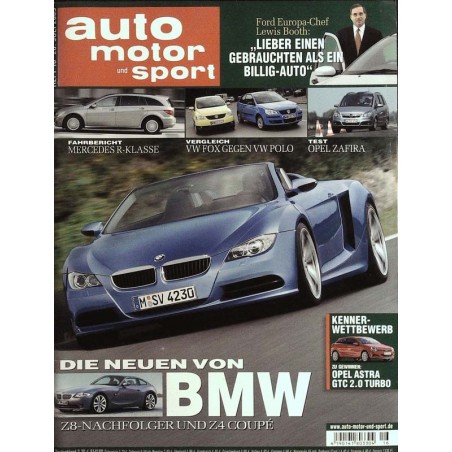 auto motor & sport Heft 16 / 20 Juli 2005 - Die neuen von BMW