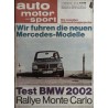 auto motor & sport Heft 4 / 17 Februar 1968 - Test BMW 2002