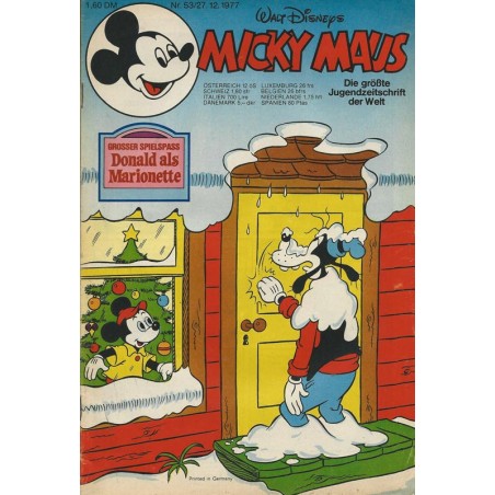 Micky Maus Nr. 53 / 27 Dezember 1977 - Donald als Marionette