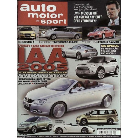 auto motor & sport Heft 20 / 14 Sept. 2005 - IAA 2005