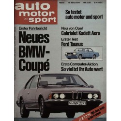 auto motor & sport Heft 6 / 13 März 1976 - BMW Coupe