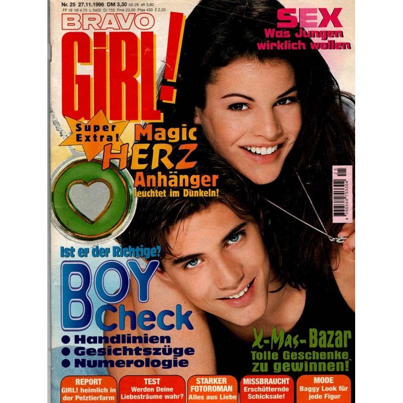 Bravo Girl Nr.25 / 27 November 1996 - Boy Check