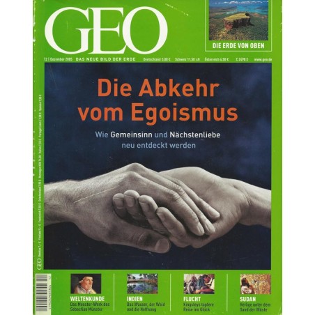 Geo Nr. 12 / Dezember 2005 - Die Abkehr vom Egoismus