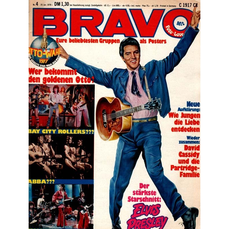 BRAVO Nr.4 / 19 Januar 1978 - Elvis Presley