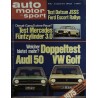 auto motor & sport Heft 2 / 18 Januar 1975 - Audi 50 vs. VW Golf