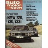 auto motor & sport Heft 20 / 28 Sept. 1977 - BMW 728, 730 & 733i