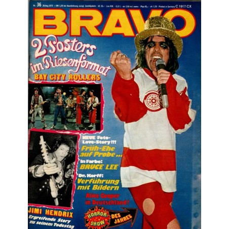 BRAVO Nr.36 / 28 August 1975 - Alice Cooper