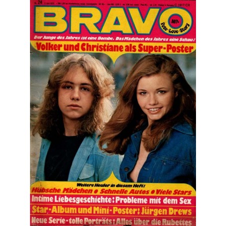 BRAVO Nr.24 / 5 Juni 1975 - Volker & Christiane