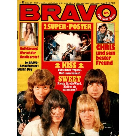 BRAVO Nr.12 / 13 März 1975 - Sweet & Kiss
