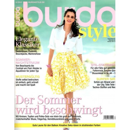 burda Moden 6/Juni 2013 - Der Sommer wird beschwingt