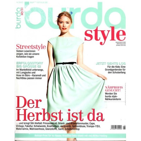 burda Moden 8/August 2012 - Der Herbst ist da