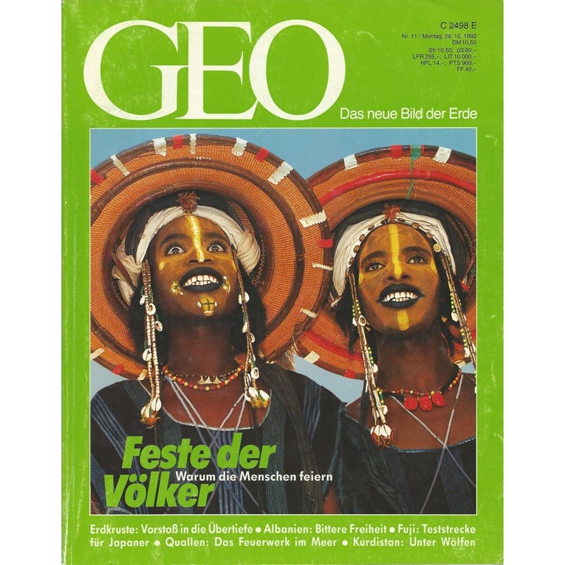 Geo Nr. 11 / November 1992 - Feste der Völker