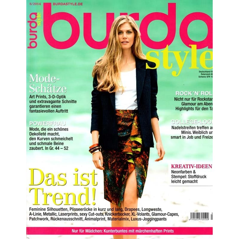 burda Moden 8/August 2014 - Das ist Trend!