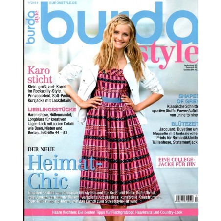 burda Moden 9/September 2014 - Heimat Chic